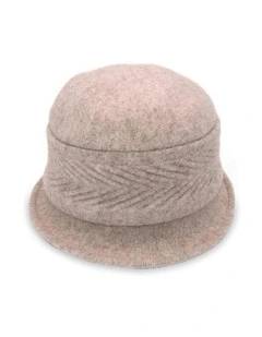 Sadie Woollen Pull On Hat in Sand