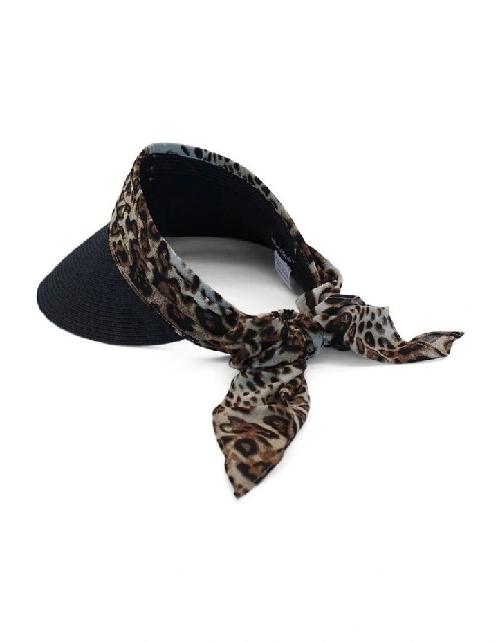 Leopard Tia Visor in Black image 4