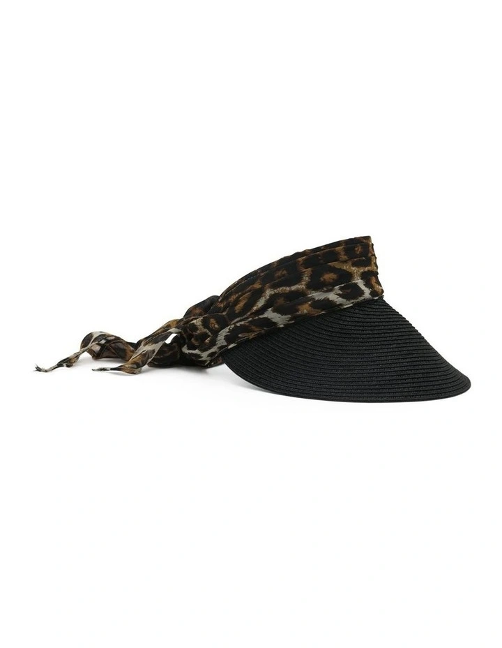 Leopard Tia Visor in Black image 6