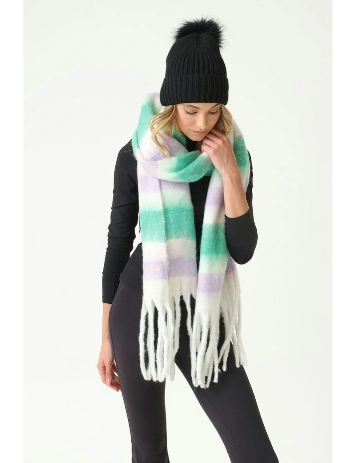 Valentine Wool Blend Beanie in Black image 2