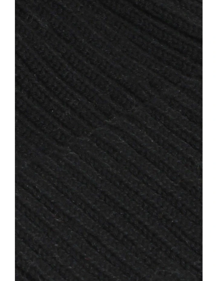 Valentine Wool Blend Beanie in Black image 7