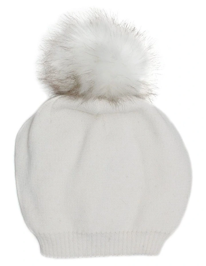 Estella Beanie in Cream image 3