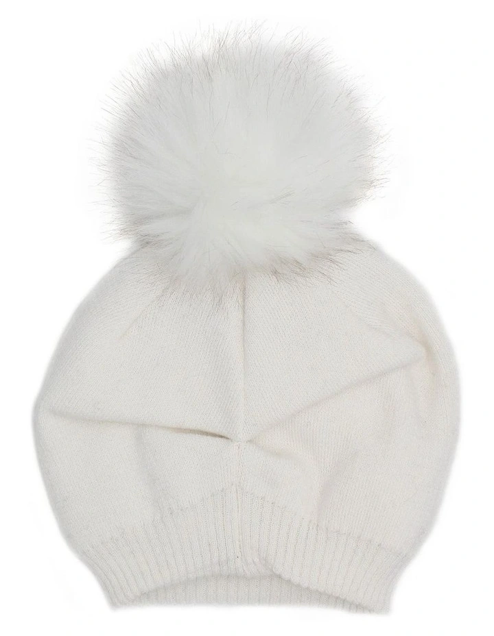 Estella Beanie in Cream image 5