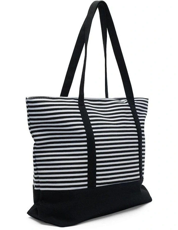 Sorrento Beach Bag in Black image 2