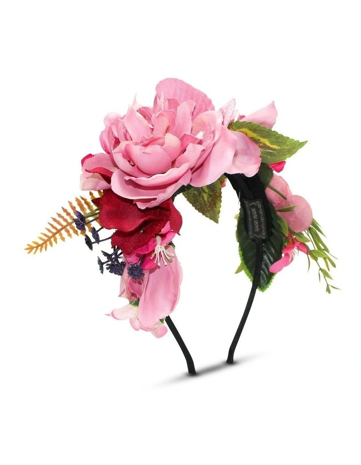 Dori Fascinator in Hot Pink image 2