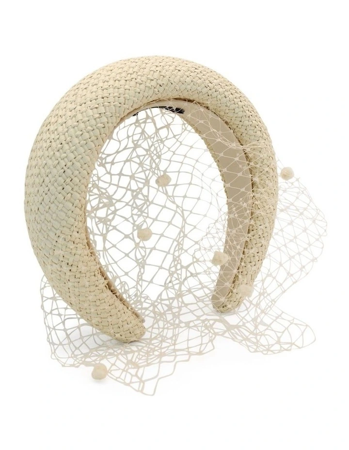 Hedleigh Veil Headpiece in Natural image 2