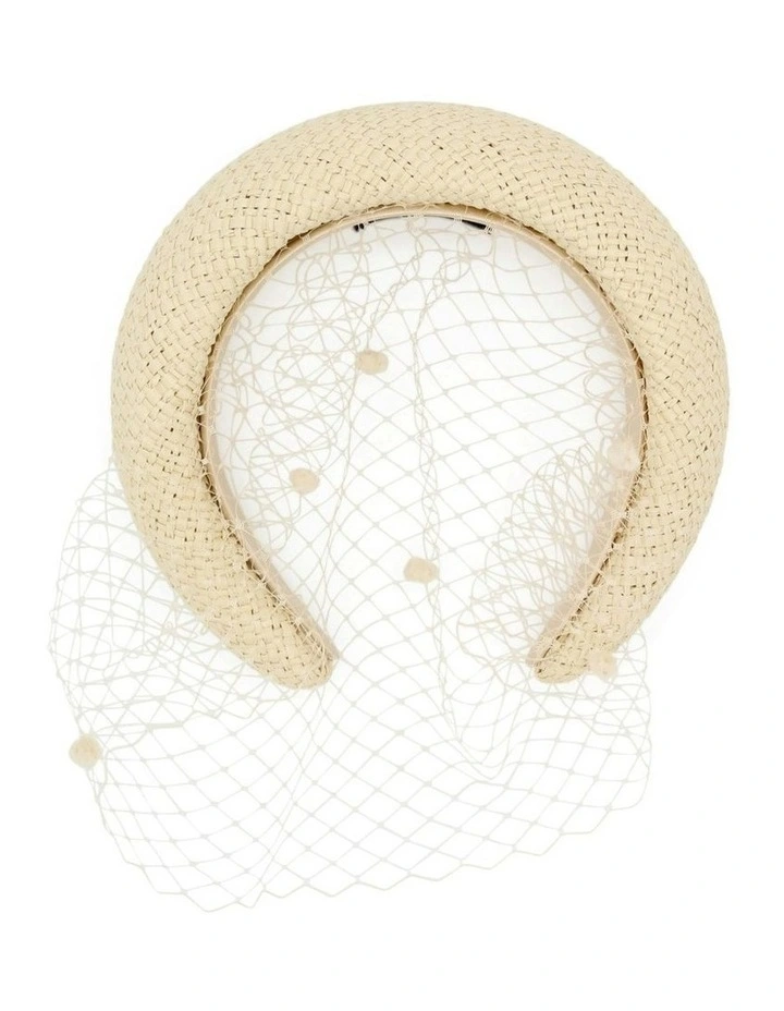 Hedleigh Veil Headpiece in Natural image 5
