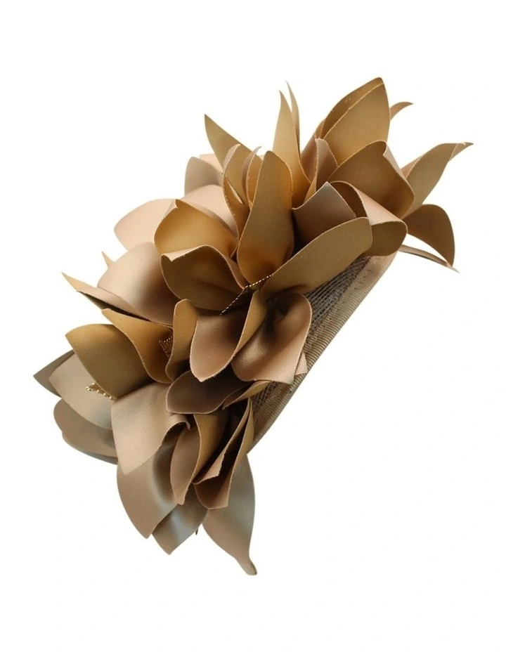 Devon Fascinator in Gold image 2