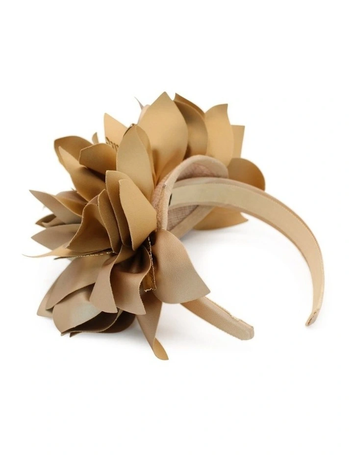 Devon Fascinator in Gold image 3