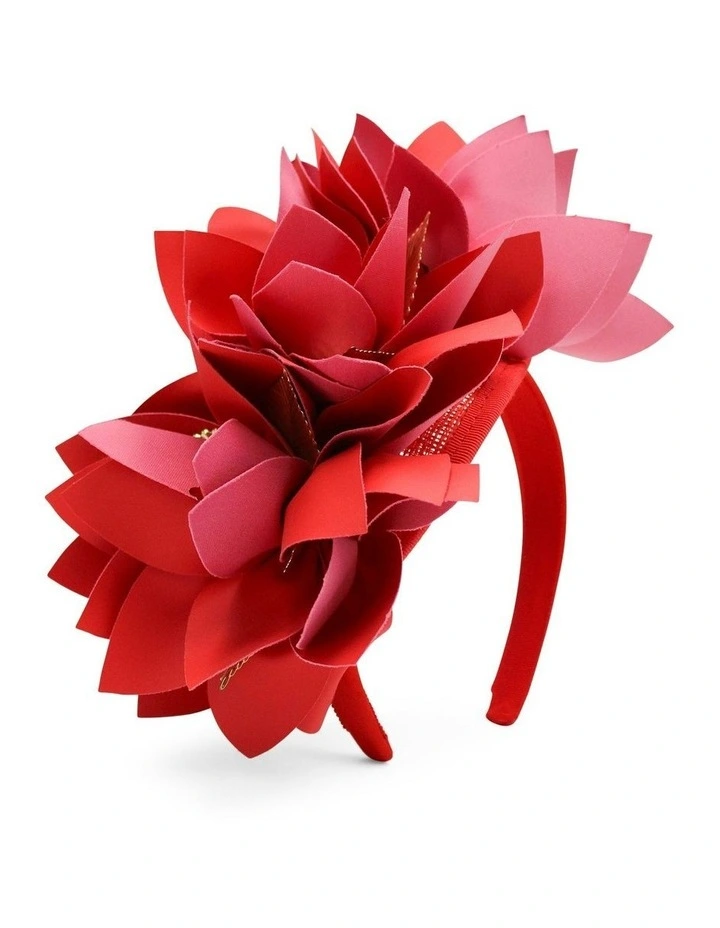 Devon Fascinator in Red image 2