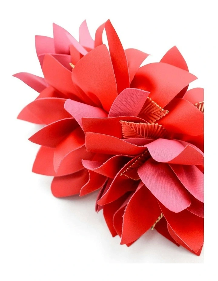 Devon Fascinator in Red image 5