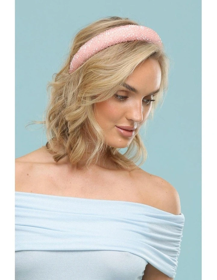 Harlow Headband in Pink image 2