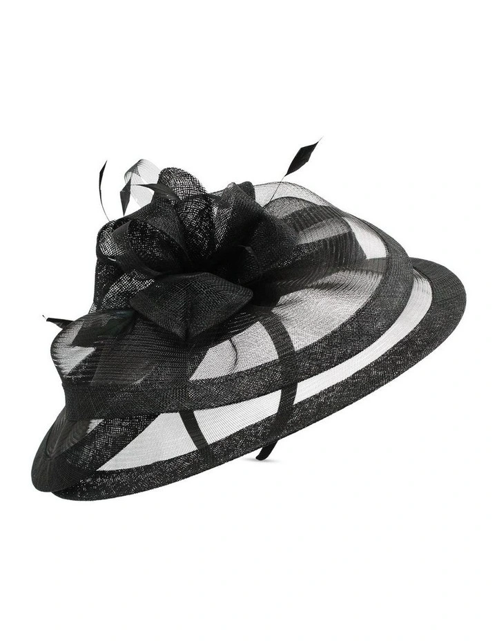 Tatiana Fascinator in Black image 1