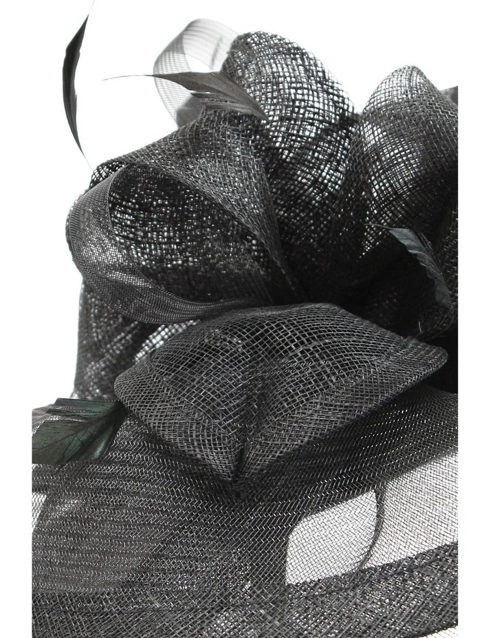 Tatiana Fascinator in Black image 3