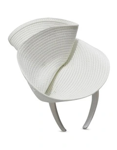 Alexia Fascinator in White