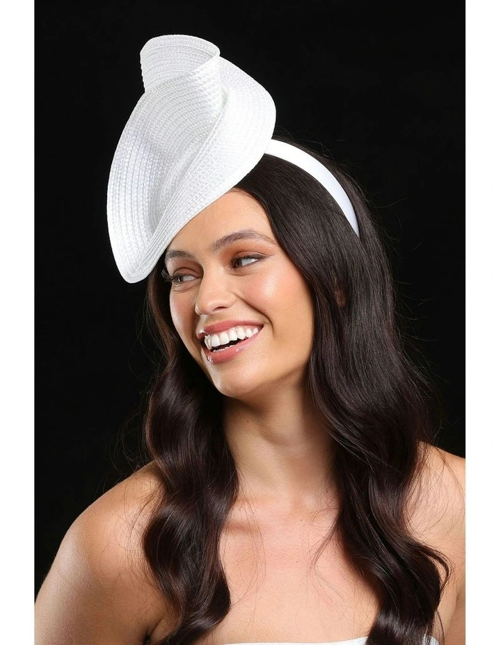 Alexia Fascinator in White image 3
