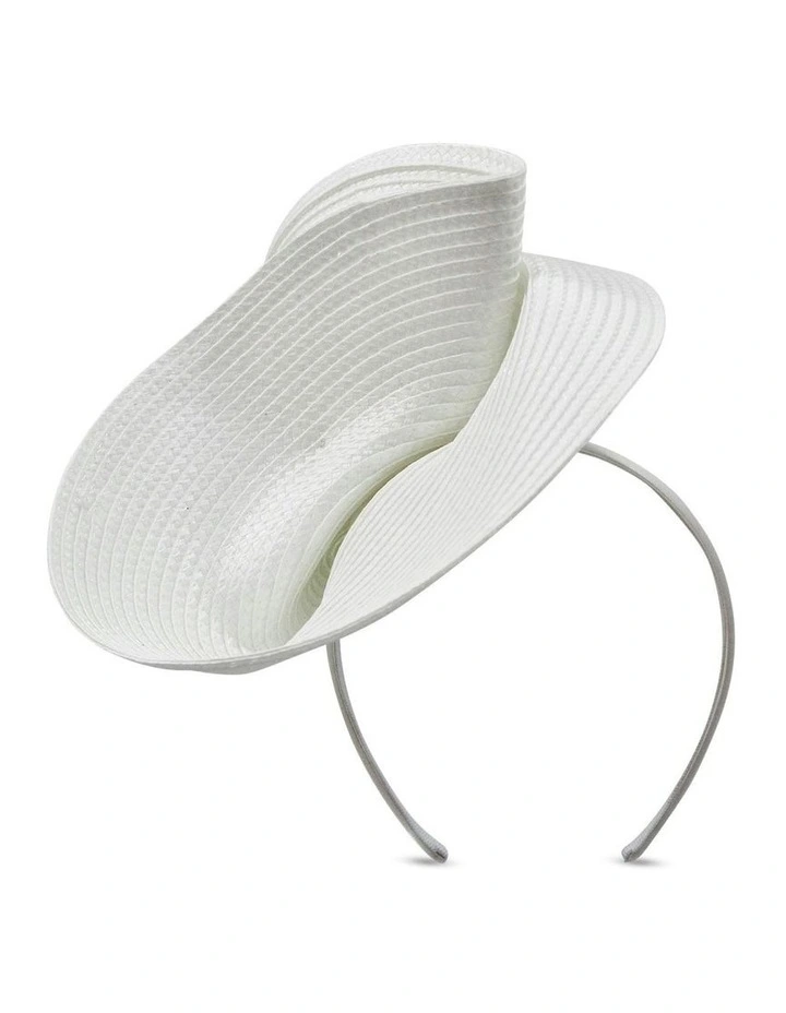 Alexia Fascinator in White image 4