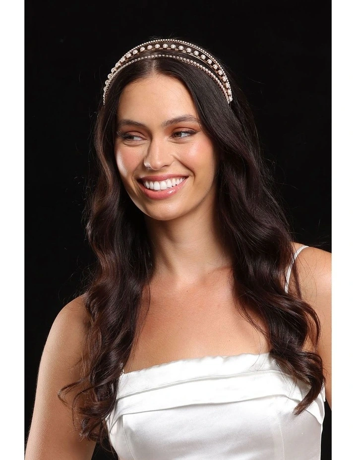 Tiana Headband in Gold image 2