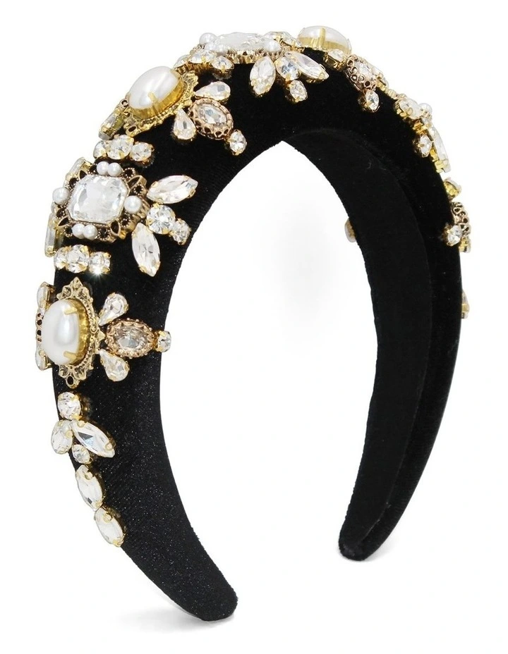 Ophelia Headband in Black image 1