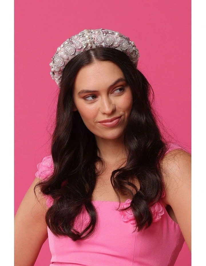 Anna Headband in Pink image 4