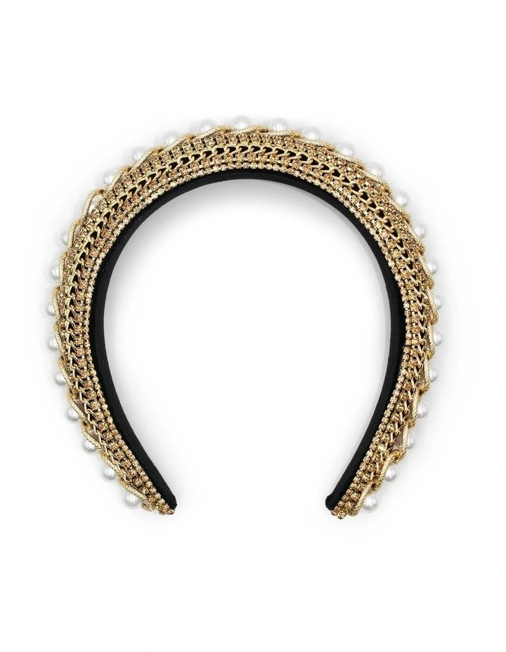Verity Headband in Gold image 2