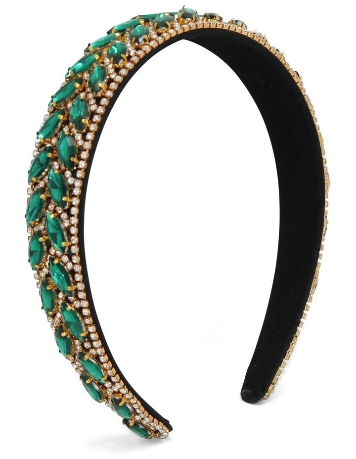 Astrid Headband in Green image 1