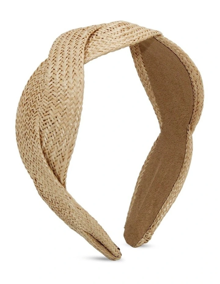 Gracie Headband in Beige image 1