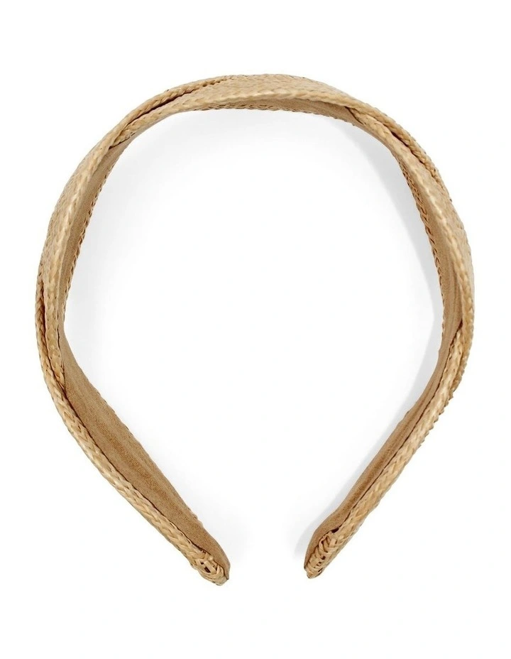 Gracie Headband in Beige image 2