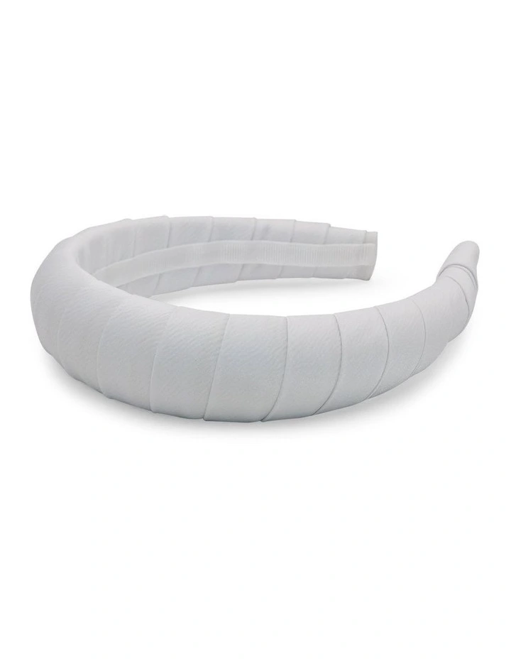 Betty Headband in White image 3