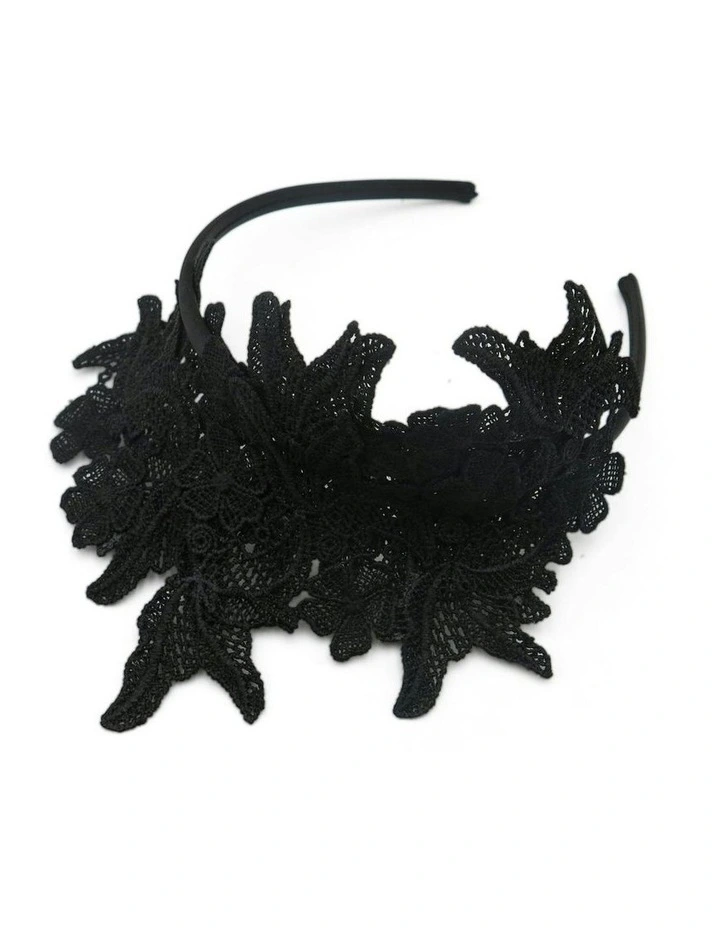Sassi Headpiece in Black image 3