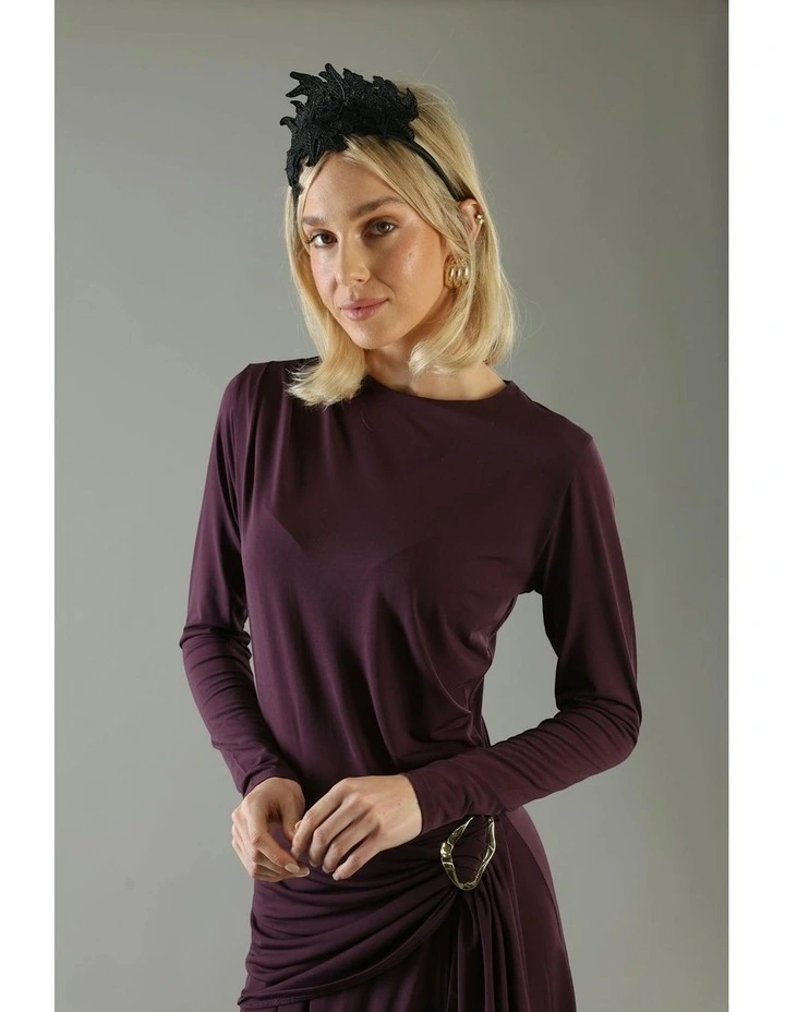 Sassi Headpiece in Black image 4