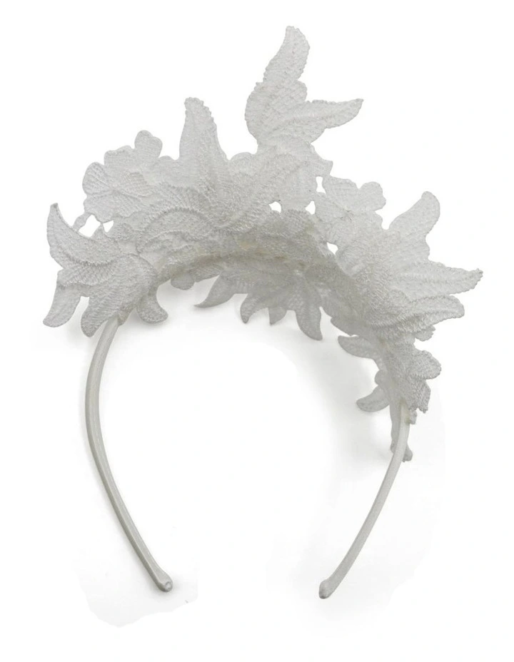 Sassi Headpiece in White image 3
