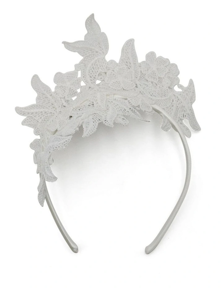 Sassi Headpiece in White image 4