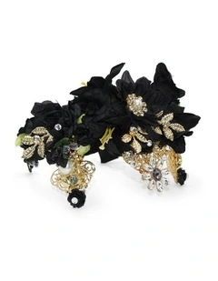 Violet Headpiece in Black