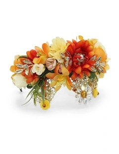 Violet Headpiece in Saffron