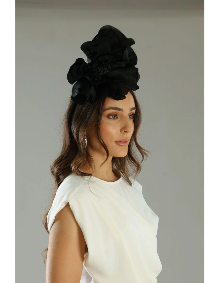 Cindy Fascinator in Black image 1
