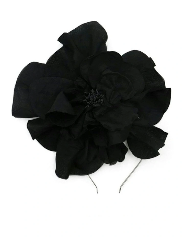 Cindy Fascinator in Black image 2