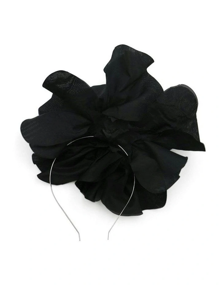 Cindy Fascinator in Black image 5