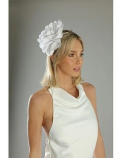 Amy Fascinator in White