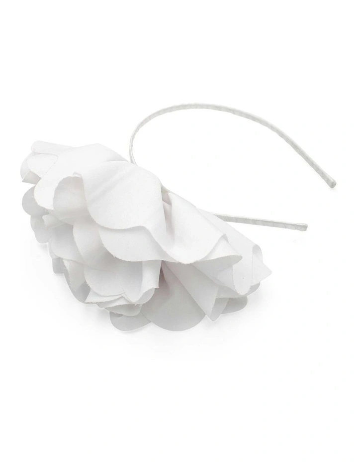 Amy Fascinator in White image 5