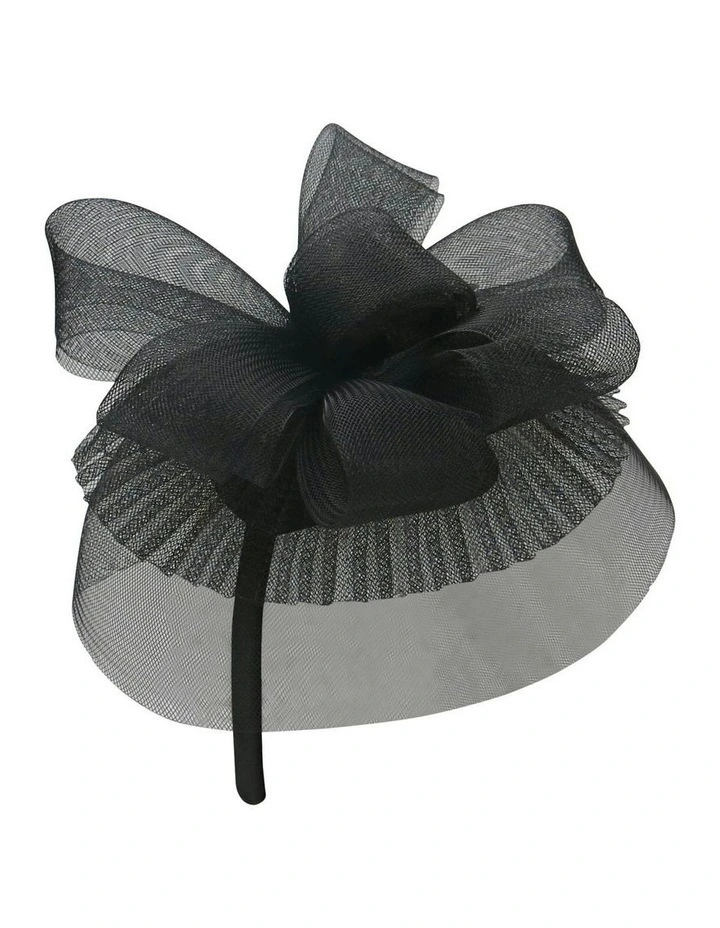 Simone Fascinator in Black image 3