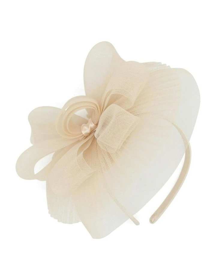 Simone Fascinator in Nude image 1
