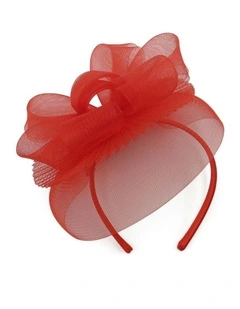 Simone Fascinator in Red