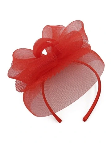 Simone Fascinator in Red