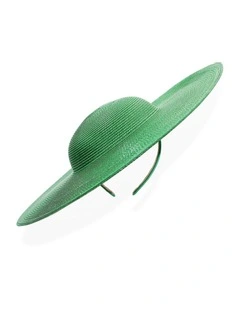 Mona Plate Hat in Emerald