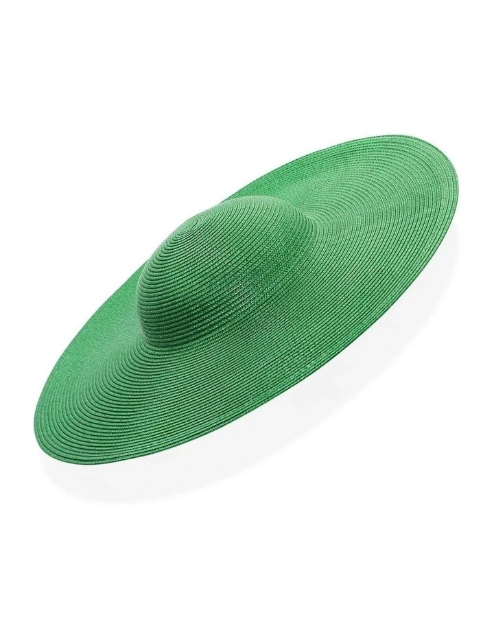 Mona Plate Hat in Emerald image 2
