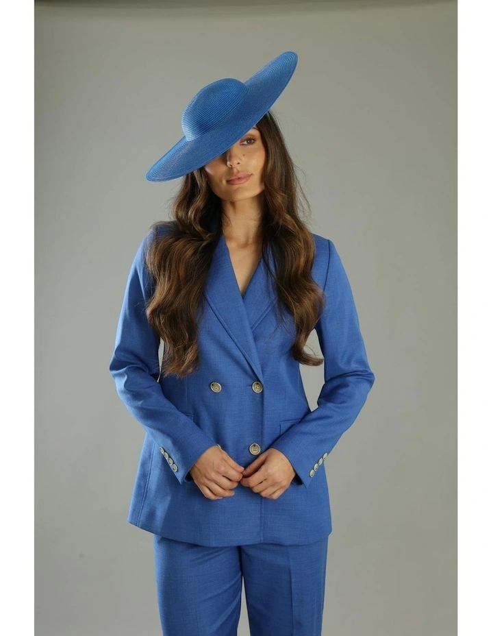 Mona Plate Hat in Royal Blue image 2