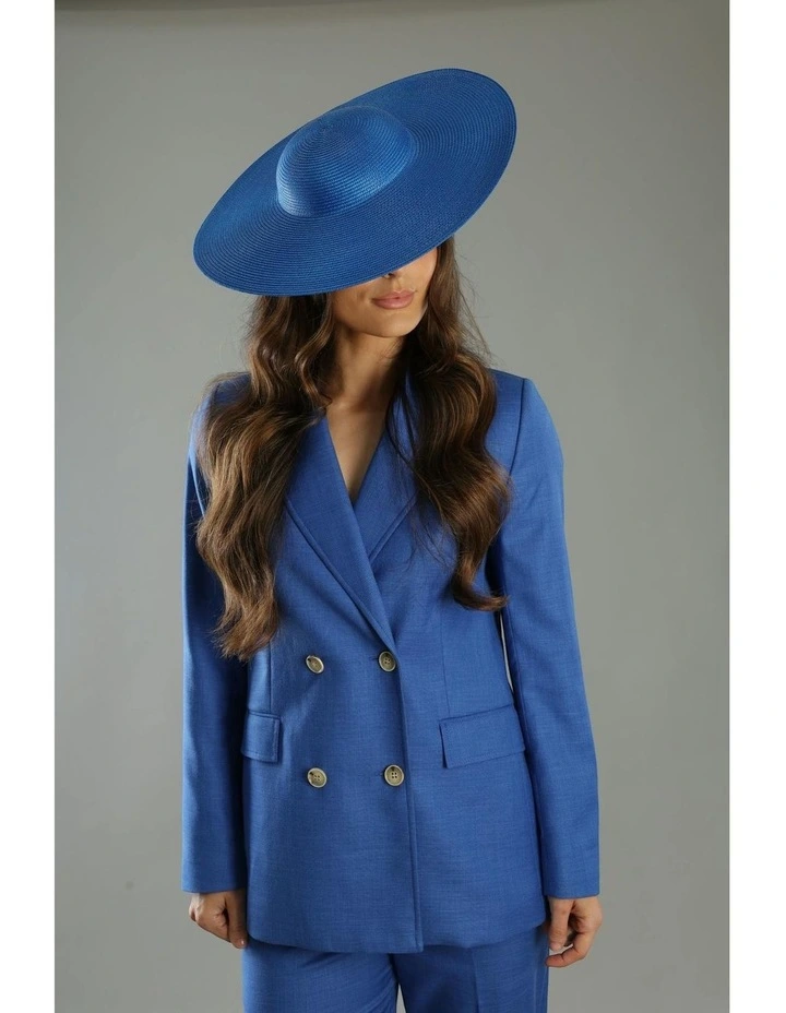 Mona Plate Hat in Royal Blue image 3