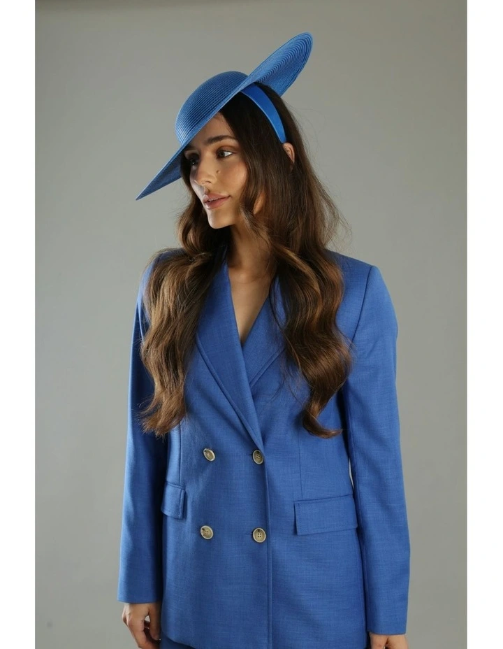 Mona Plate Hat in Royal Blue image 5