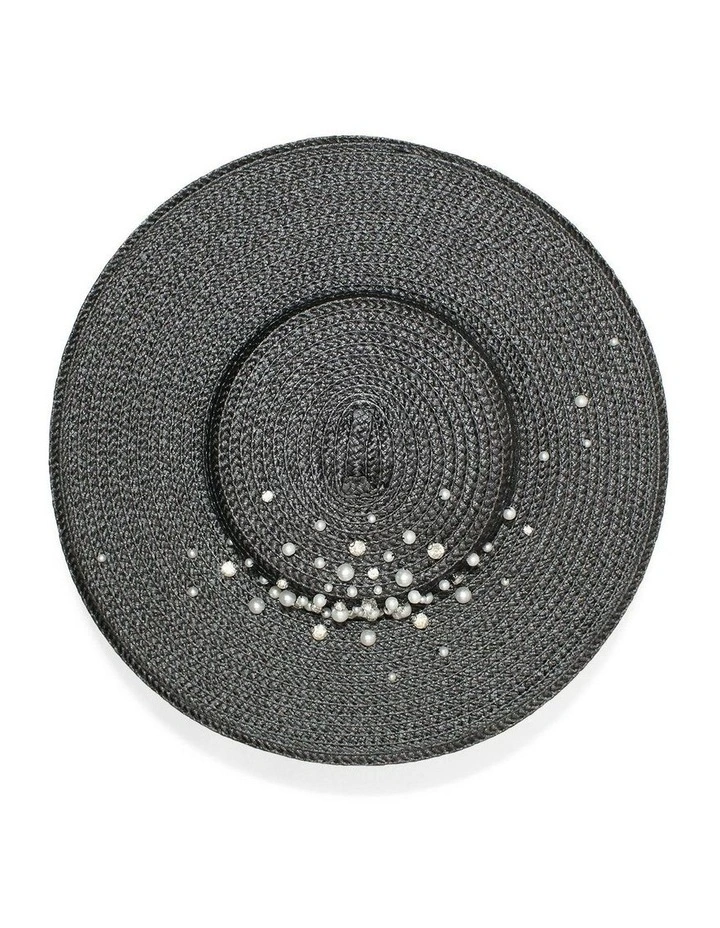 Celia Plate Hat in Black image 5